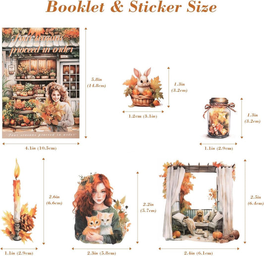 Four Seasons Vintage Sticker Book