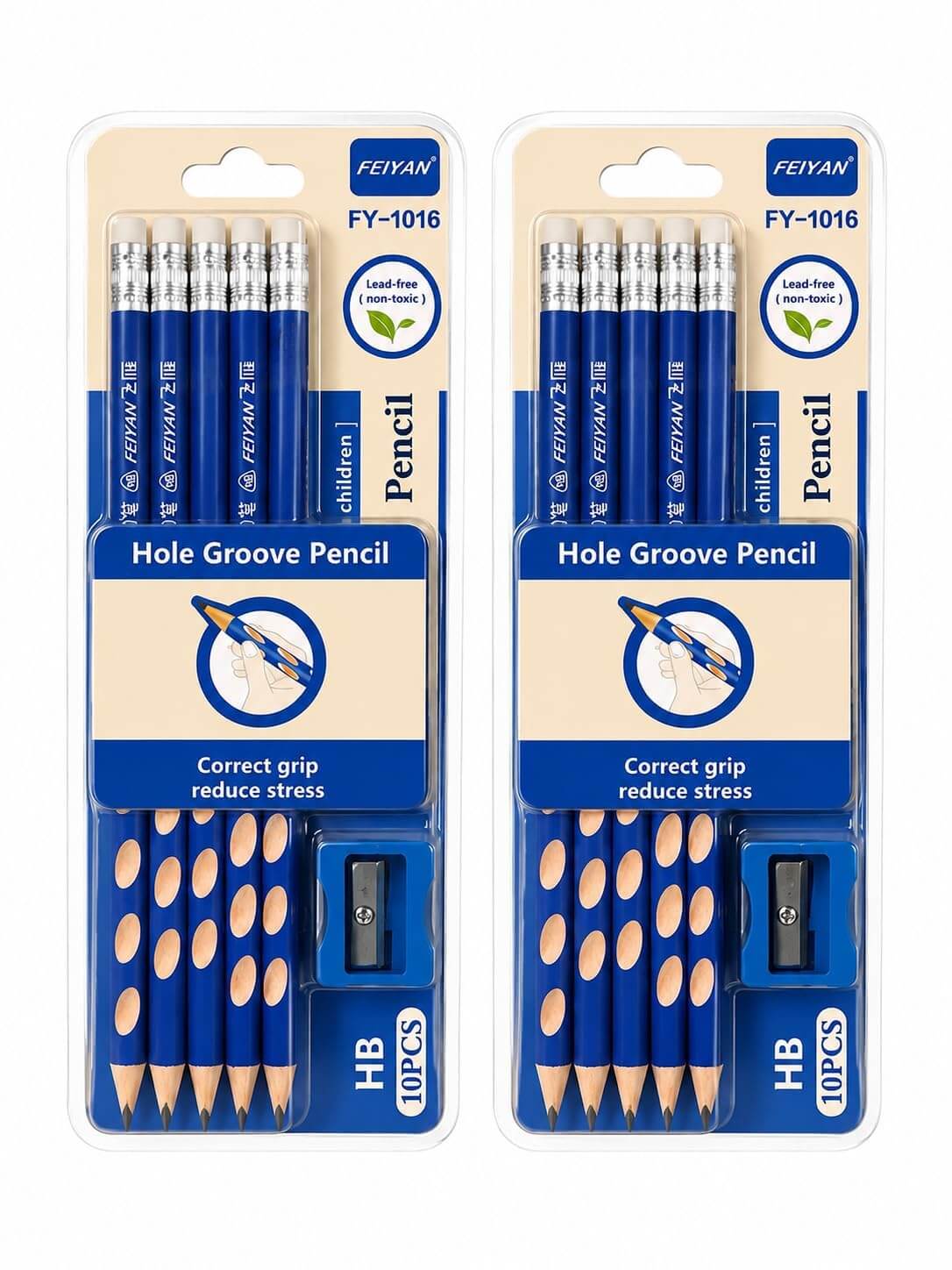 FEIYAN Hole Groove HB Pencils