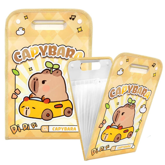 Candy Bara File Folder with Button Lock and Handle