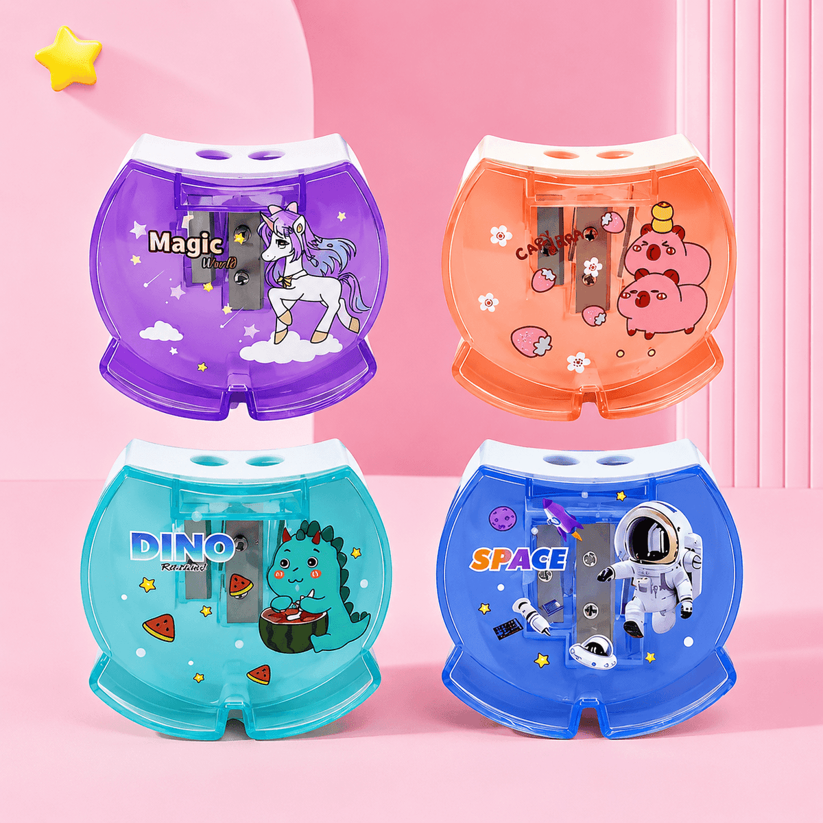 Cute Double-Hole Pencil Sharpener