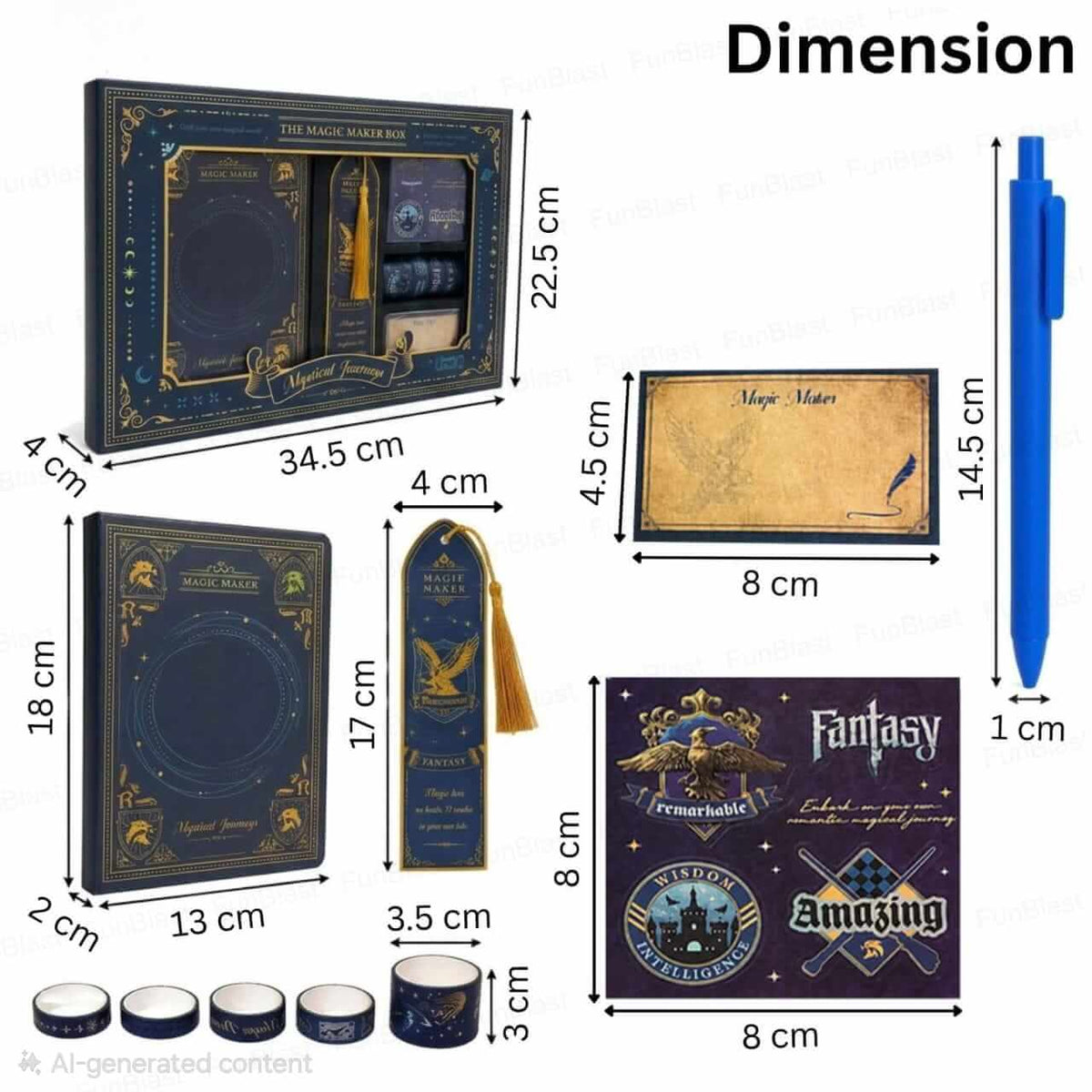 Blue Magic Maker DIY Fantasy Journal Gift Box Set