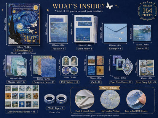 Starry Night Journal Scrapbook Kit