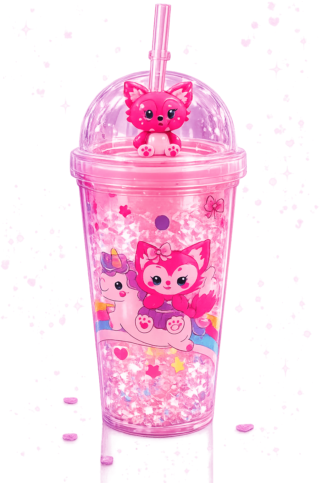 Unicorn Dreams Glitter Tumbler