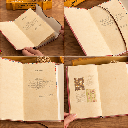 Vintage Sunflower Hardcover Journal with Magnetic Flap Closure