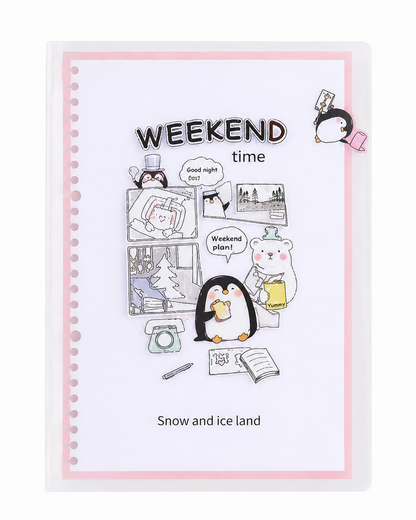Cute Cartoon Snow and Ice Land Design Diary