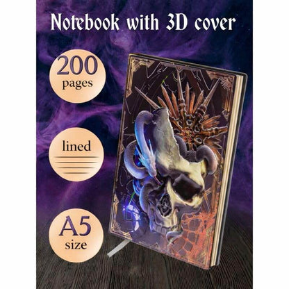 3D Night Ritual Lether Vintage Journal  Notebook