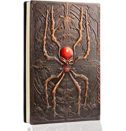 3D Spider Junk Leather Journal Notebook