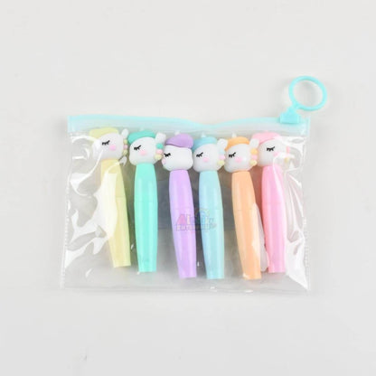 Unicorn 6-in-1 Pastel Highlighter Set