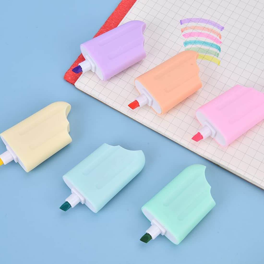Ice-Cream Candy Stick Luxury Highlighter Fine Grip Marker