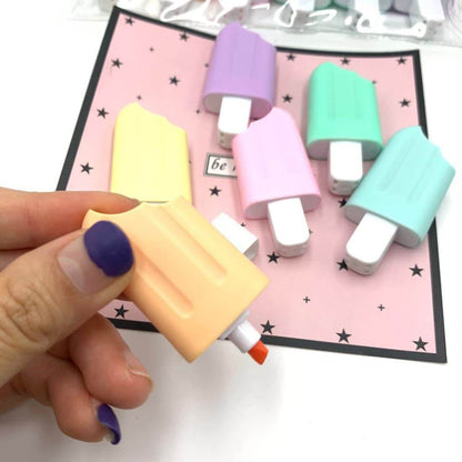 Ice-Cream Candy Stick Luxury Highlighter Fine Grip Marker