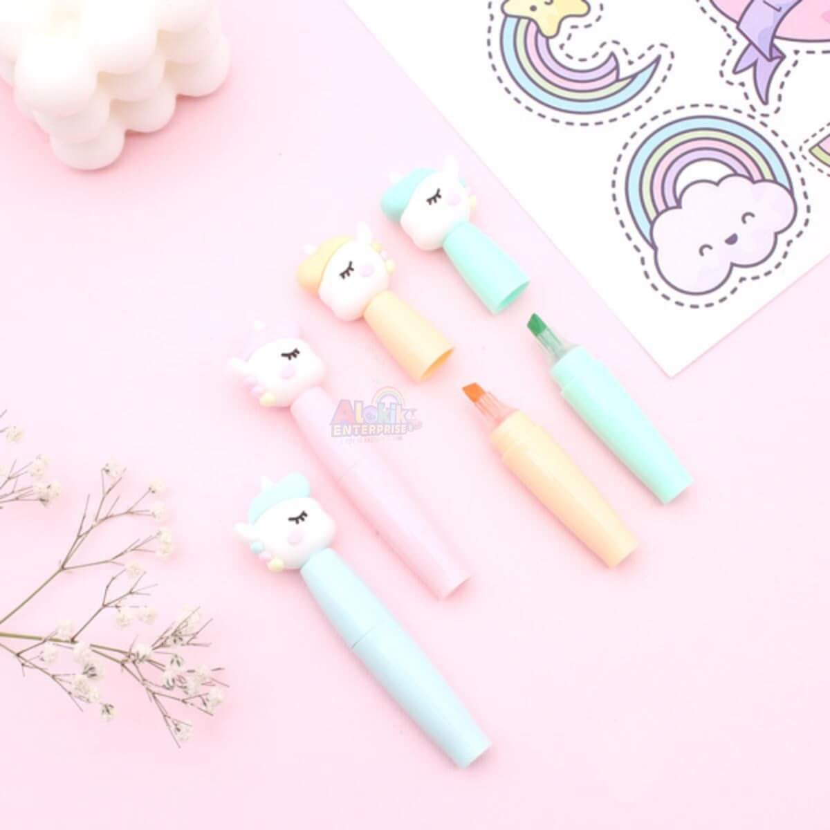 Unicorn 6-in-1 Pastel Highlighter Set