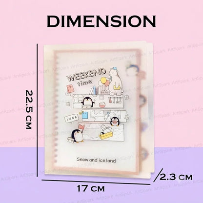 Cute Cartoon Snow and Ice Land Design Diary