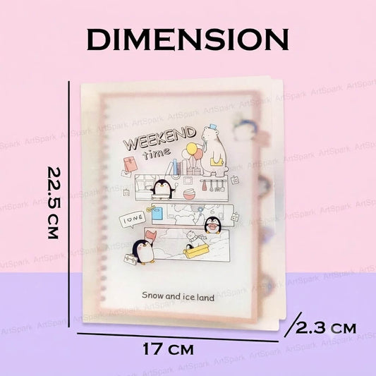 Cute Cartoon Snow and Ice Land Design Diary