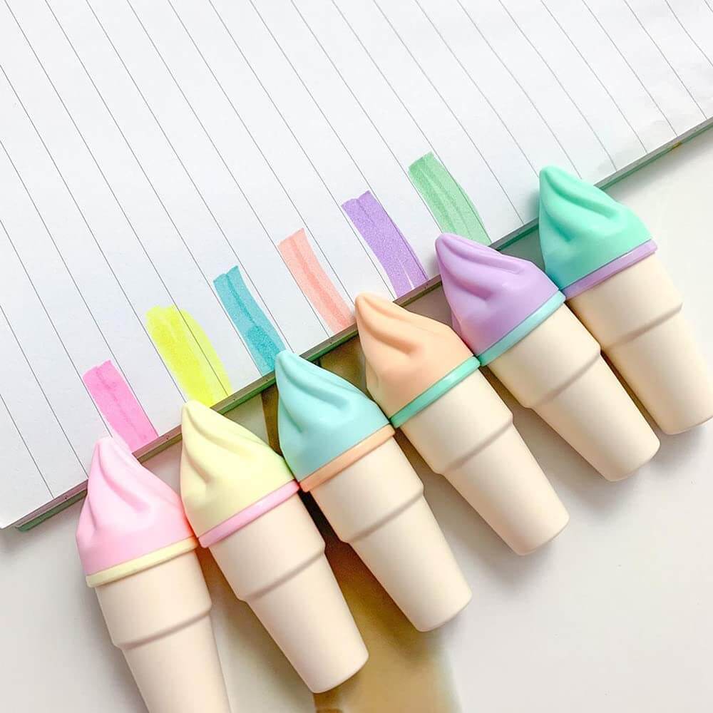 Ice-cream Luxury Highlighter Fine Grip Marker