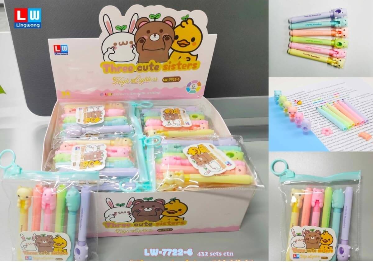 Adorable Bear-Themed Marker Pens