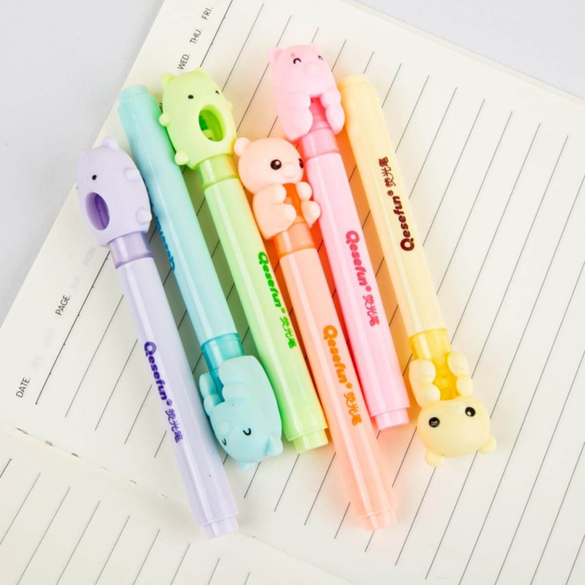 Adorable Bear-Themed Marker Pens