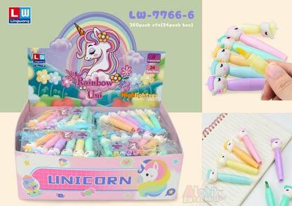 Unicorn 6-in-1 Pastel Highlighter Set