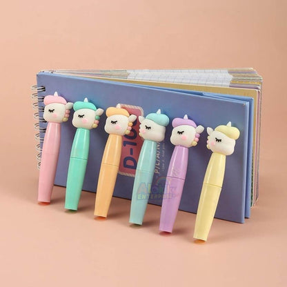 Unicorn 6-in-1 Pastel Highlighter Set