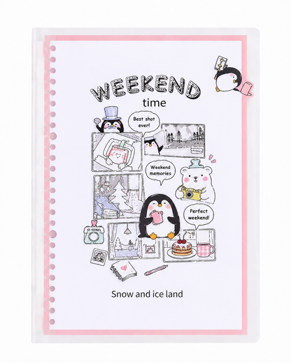 Cute Cartoon Snow and Ice Land Design Diary