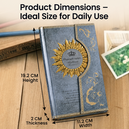Vintage Sunflower Hardcover Journal with Magnetic Flap Closure