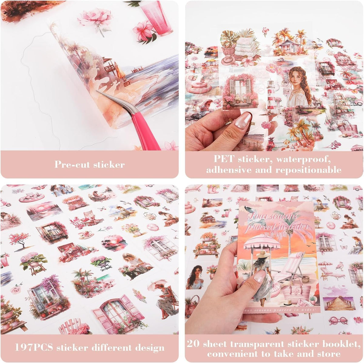 Four Seasons Vintage Sticker Book