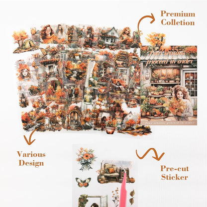 Four Seasons Vintage Sticker Book
