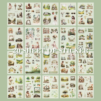 Four Seasons Vintage Sticker Book