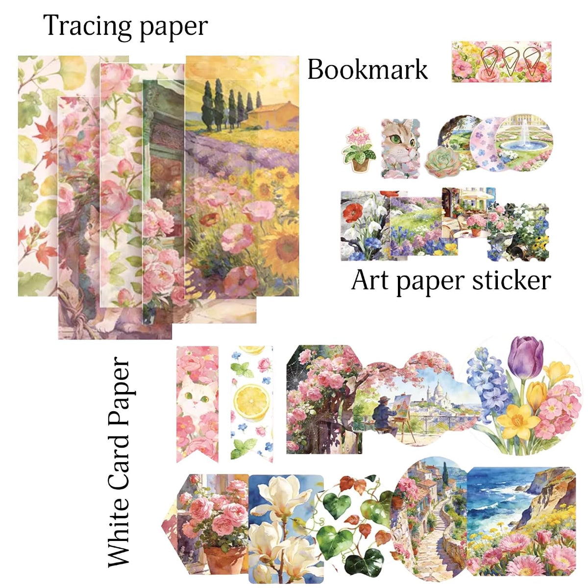 Blooming Spring  Vintage Scrapbook Kit