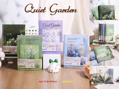 Quiet Garden Hardcover Journal Notebook