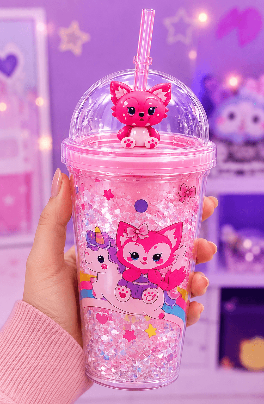 Unicorn Dreams Glitter Tumbler