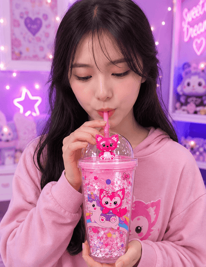 Unicorn Dreams Glitter Tumbler