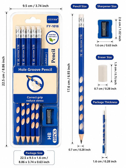 FEIYAN Hole Groove HB Pencils