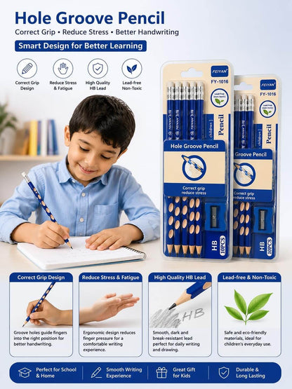 FEIYAN Hole Groove HB Pencils