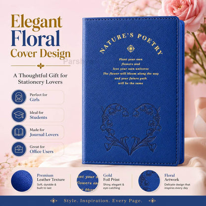 Nature’s Poetry Diary Notebook with Pen