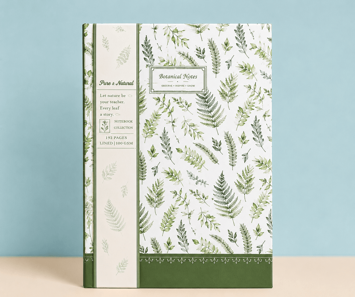 Botanical Floral Hardcover Writing Notebook