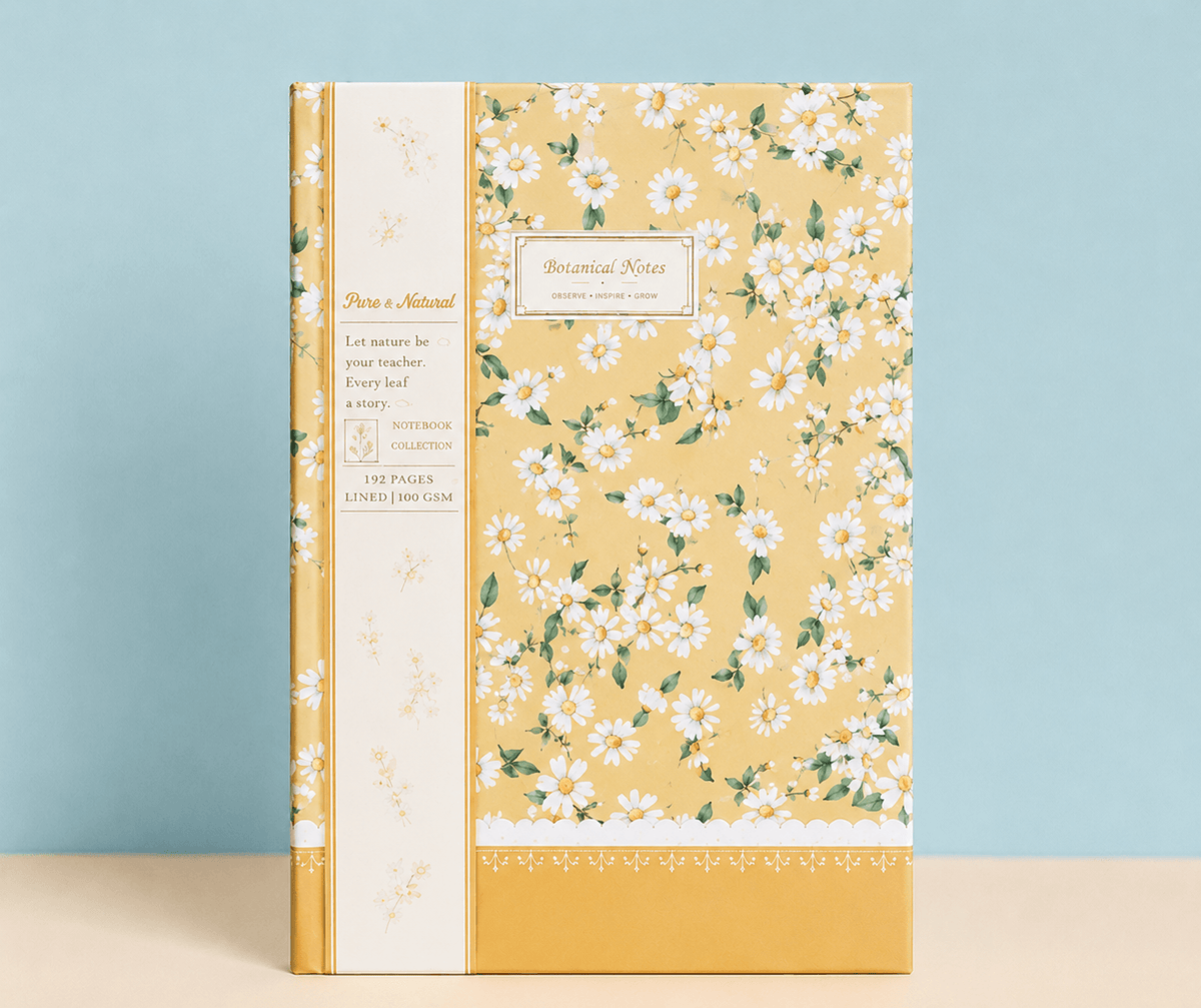 Botanical Floral Hardcover Writing Notebook