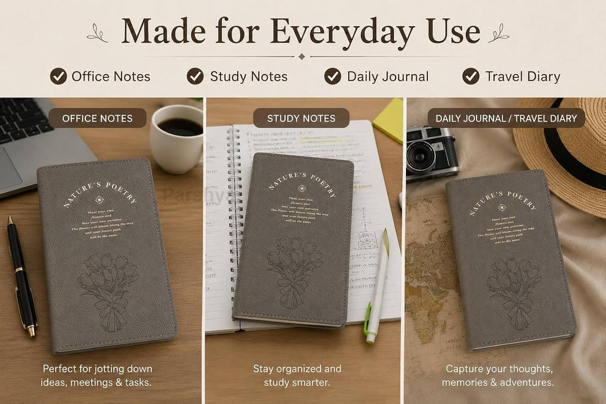 Nature’s Poetry Diary Notebook with Pen