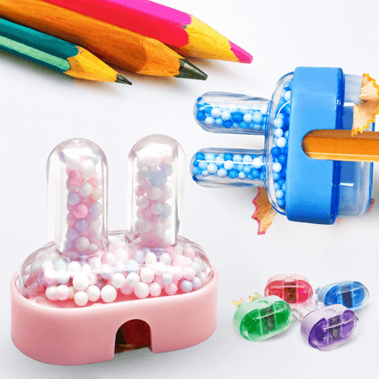 Cute Bunny Bead-Filled Pencil Sharpener