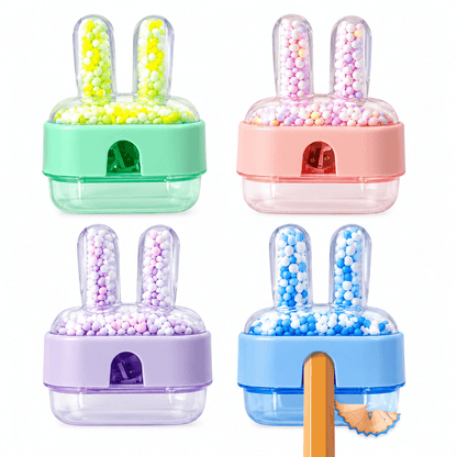 Cute Bunny Bead-Filled Pencil Sharpener