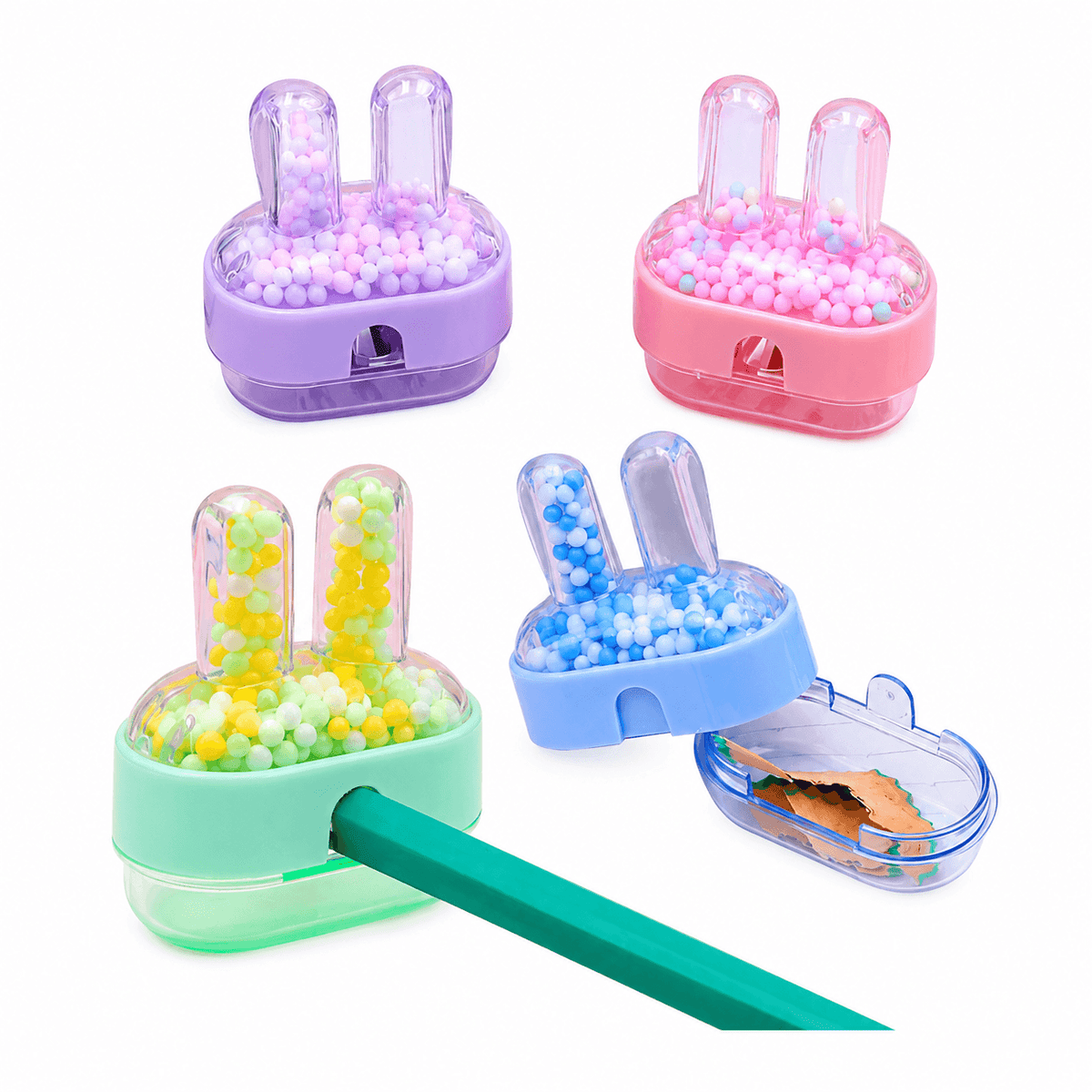 Cute Bunny Bead-Filled Pencil Sharpener