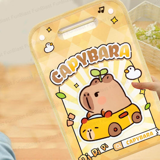 Candy Bara File Folder with Button Lock and Handle
