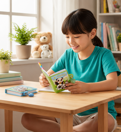 Cute Panda Mini Diary with Lock & Key Set for Kids