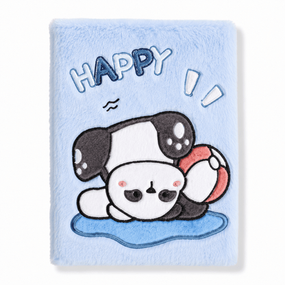Cute Panda Plush Diary Notebook