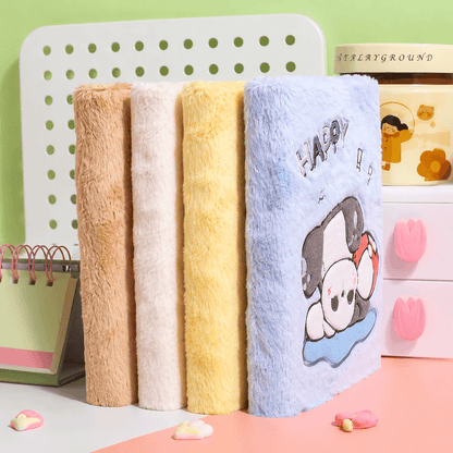 Cute Panda Plush Diary Notebook
