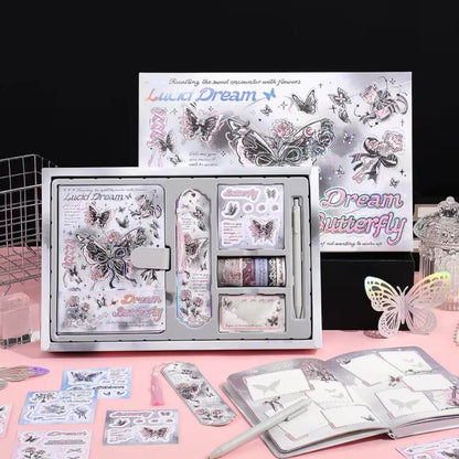 Premium Butterfly Magnetic Diary Gift Set
