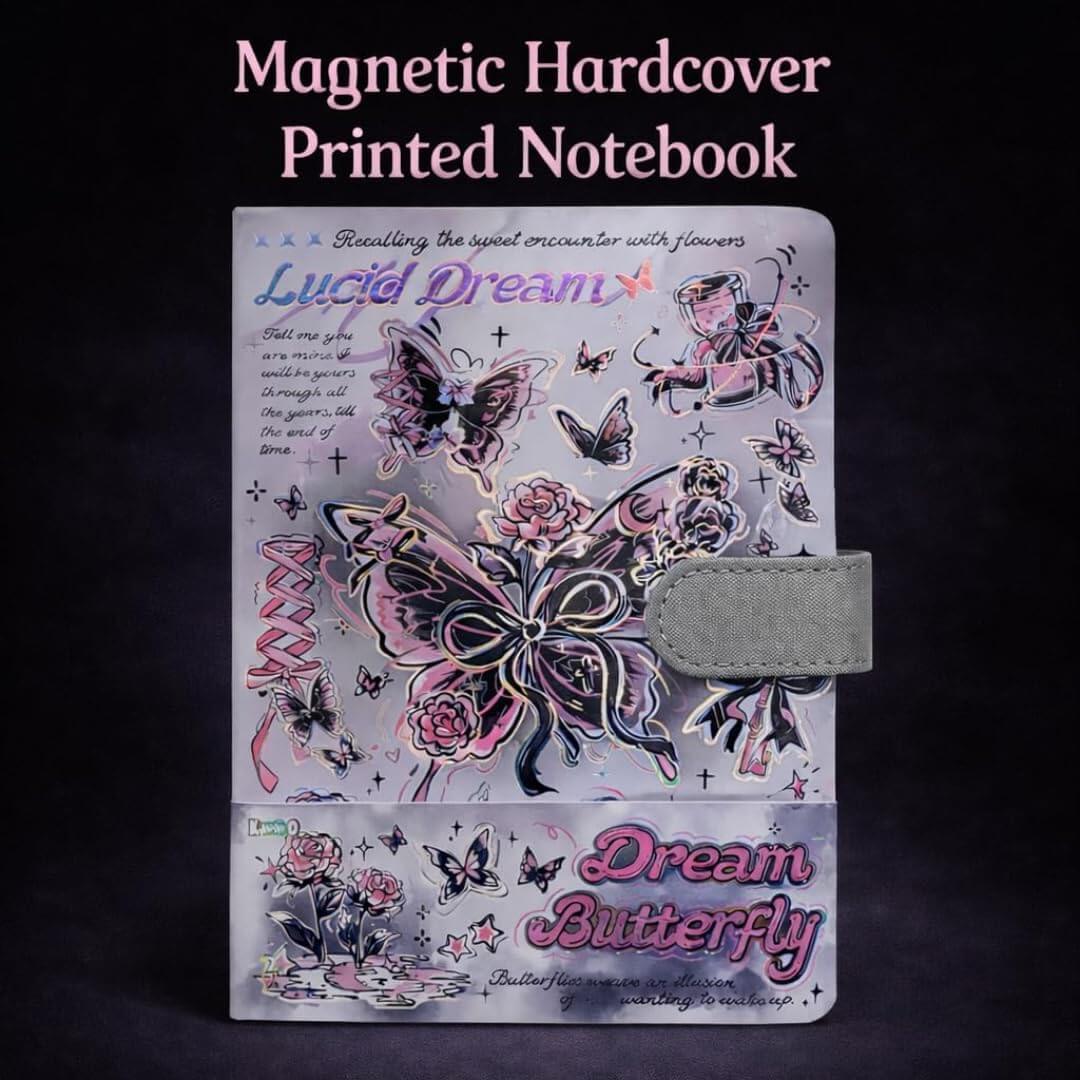 Premium Butterfly Magnetic Diary Gift Set