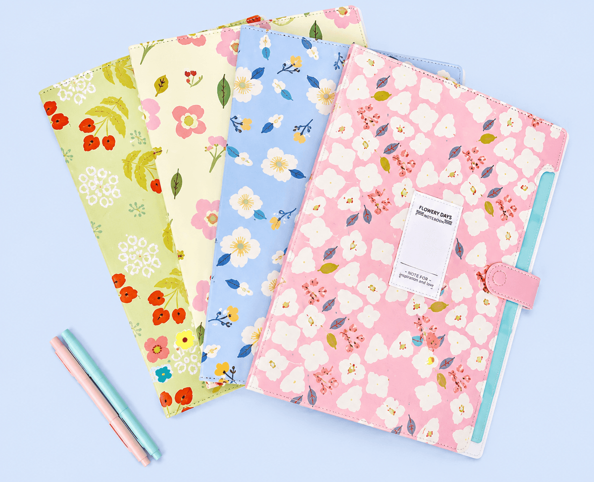 Floral Garden Snap Document Organizer