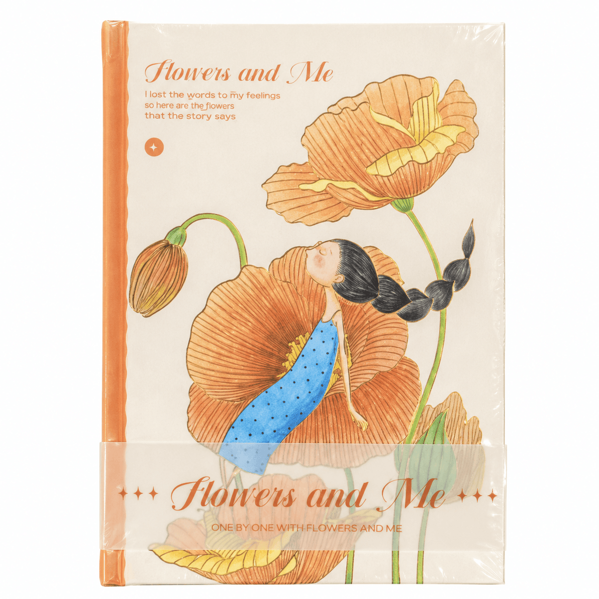 Flowers and Me Hardcover Journal Notebook.