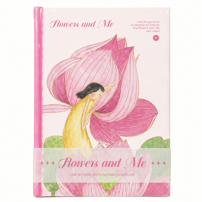 Flowers and Me Hardcover Journal Notebook.