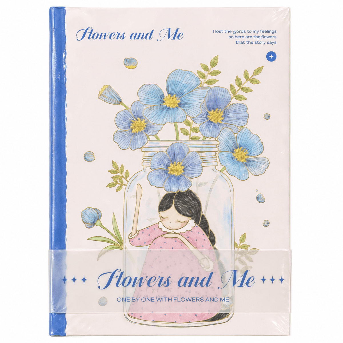 Flowers and Me Hardcover Journal Notebook.